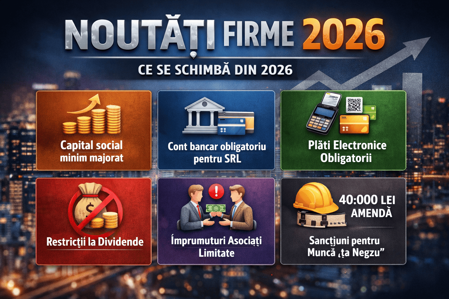 Noutăți firme 2026: schimbările care îți pot afecta direct afacerea